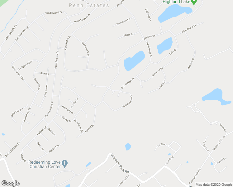 map of restaurants, bars, coffee shops, grocery stores, and more near 227 Summerton Circle in East Stroudsburg