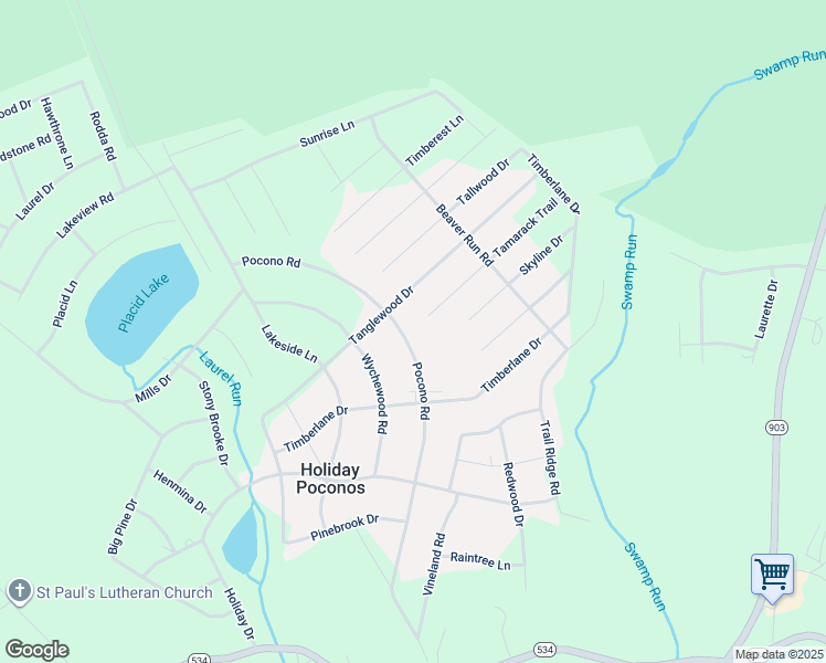 map of restaurants, bars, coffee shops, grocery stores, and more near 164 Pocono Road in Albrightsville