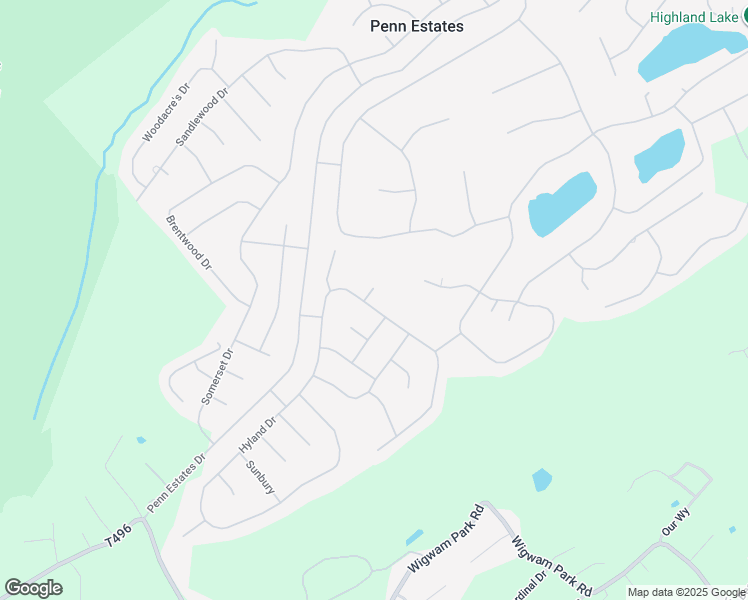 map of restaurants, bars, coffee shops, grocery stores, and more near 719 Penn Estates Drive in East Stroudsburg
