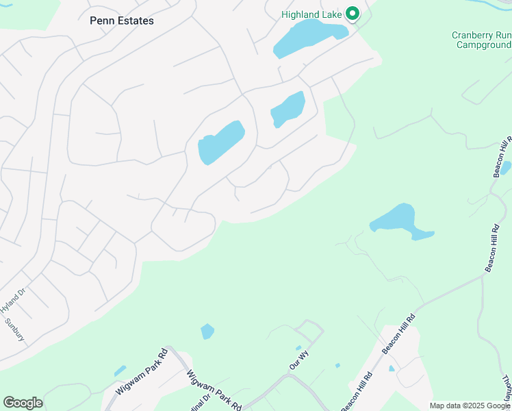 map of restaurants, bars, coffee shops, grocery stores, and more near 348 Clicko Lane in East Stroudsburg