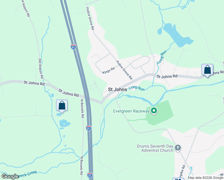 map of restaurants, bars, coffee shops, grocery stores, and more near in Saint Johns