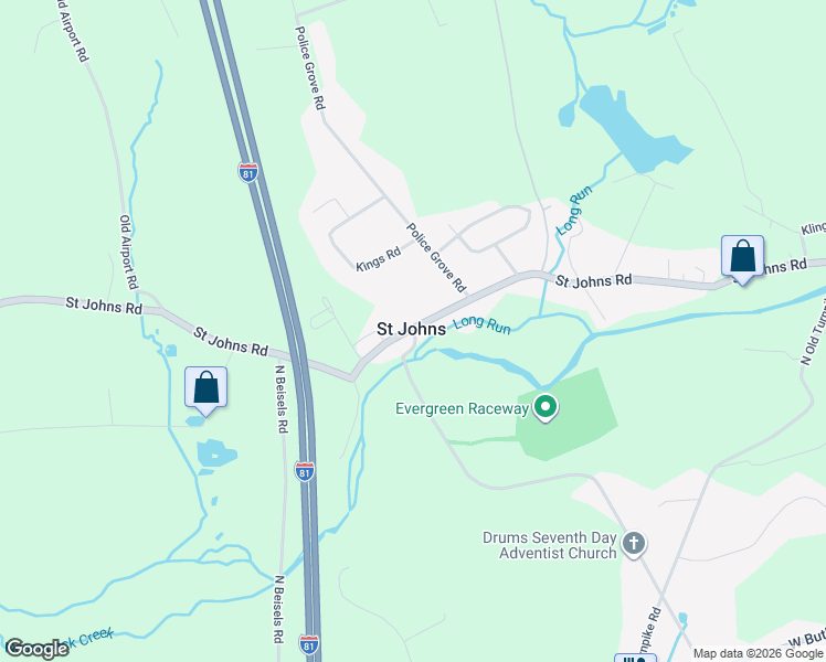 map of restaurants, bars, coffee shops, grocery stores, and more near in Saint Johns