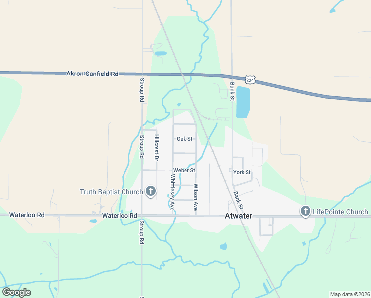 map of restaurants, bars, coffee shops, grocery stores, and more near 6209 Washington St in Atwater