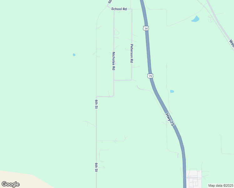 map of restaurants, bars, coffee shops, grocery stores, and more near 17805 Nicholas Road in Plattsmouth