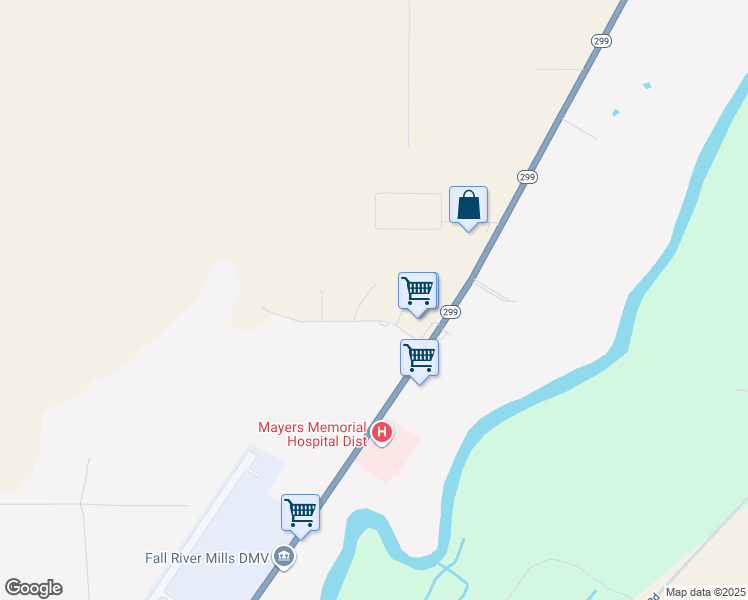 map of restaurants, bars, coffee shops, grocery stores, and more near 25722 Haney View Dr in Fall River Mills