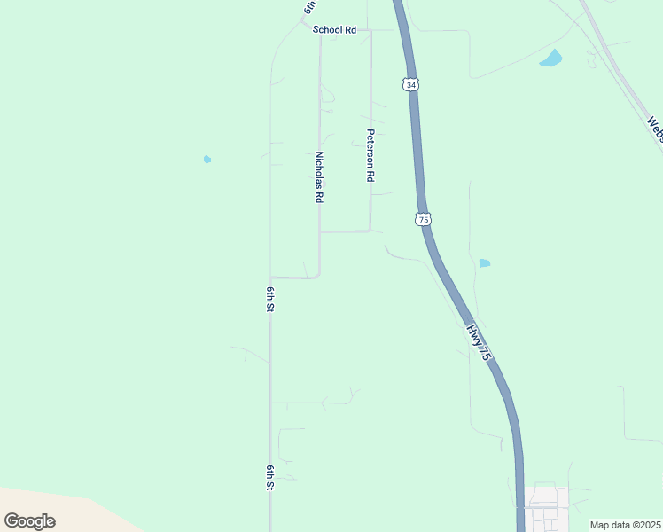 map of restaurants, bars, coffee shops, grocery stores, and more near 17805 Nicholas Road in Plattsmouth