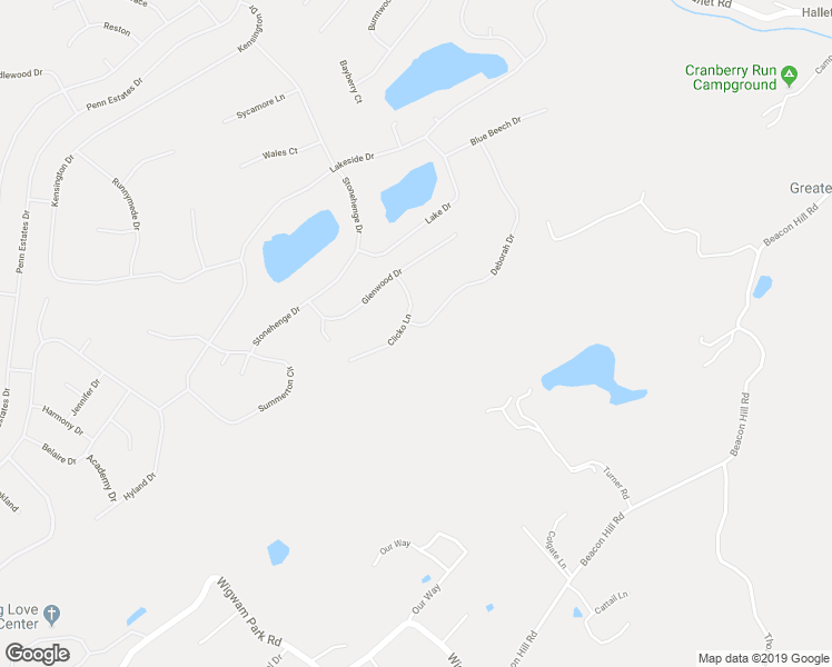 map of restaurants, bars, coffee shops, grocery stores, and more near 406 Deborah Drive in East Stroudsburg