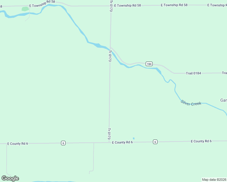 map of restaurants, bars, coffee shops, grocery stores, and more near 6521-6899 South Township Road 173 in Bloomville