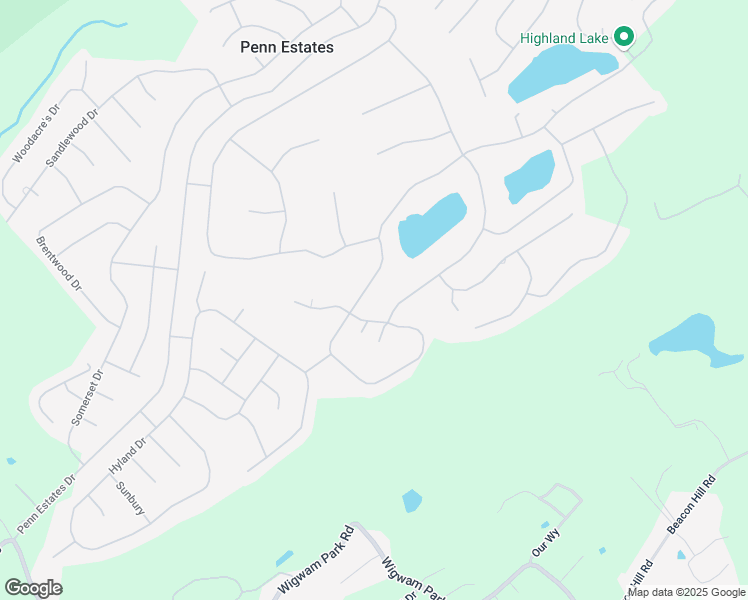 map of restaurants, bars, coffee shops, grocery stores, and more near 227 Summerton Cir in East Stroudsburg