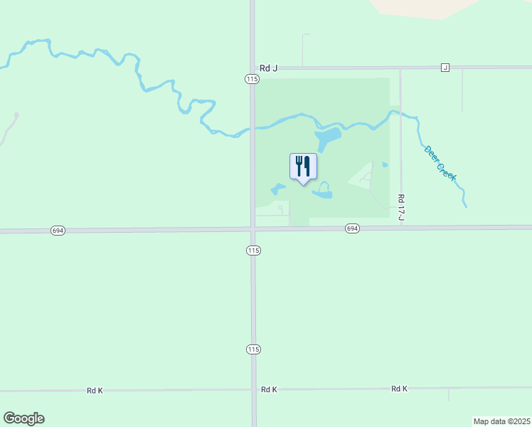 map of restaurants, bars, coffee shops, grocery stores, and more near 17469 Fairway Drive in Ottawa