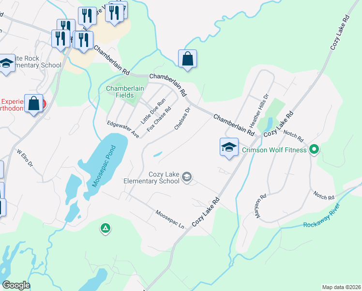 map of restaurants, bars, coffee shops, grocery stores, and more near 11 Chelsea Drive in Jefferson