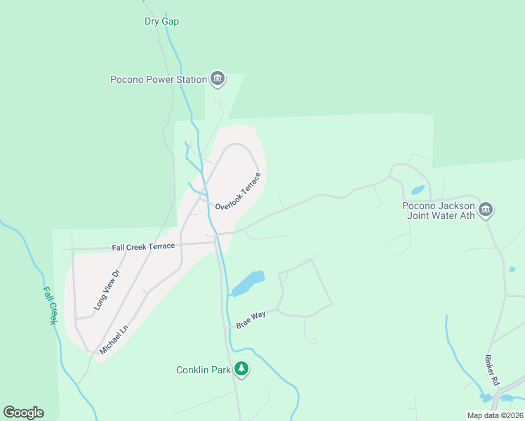 map of restaurants, bars, coffee shops, grocery stores, and more near 314 West Rinker Road in Stroudsburg
