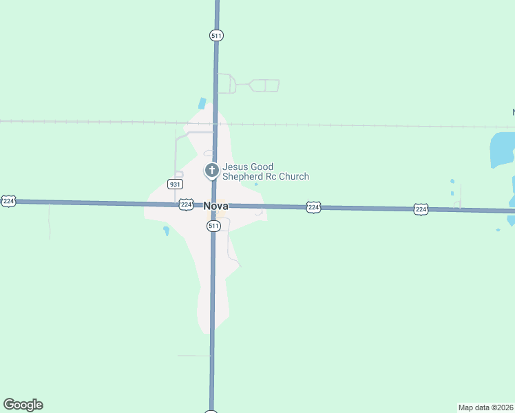 map of restaurants, bars, coffee shops, grocery stores, and more near 904 U.S. 224 in Nova