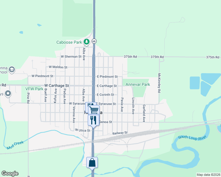 map of restaurants, bars, coffee shops, grocery stores, and more near 700-798 Sicily Avenue in Ravenna