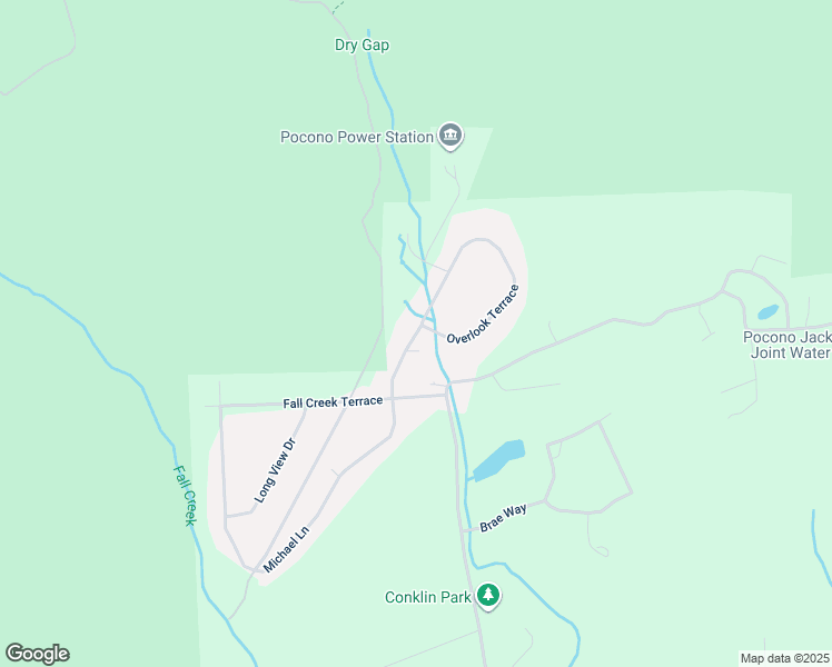 map of restaurants, bars, coffee shops, grocery stores, and more near 511 Overlook Terrace in Stroudsburg