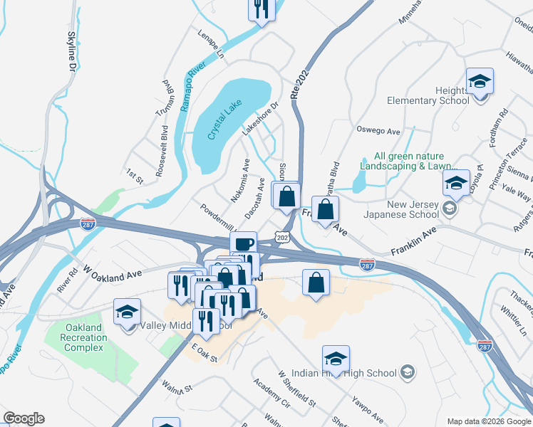 map of restaurants, bars, coffee shops, grocery stores, and more near 27 Cedar Street in Oakland
