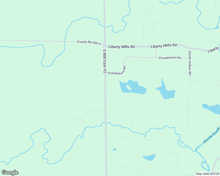 map of restaurants, bars, coffee shops, grocery stores, and more near 5904 North Bridge Road in Fort Wayne