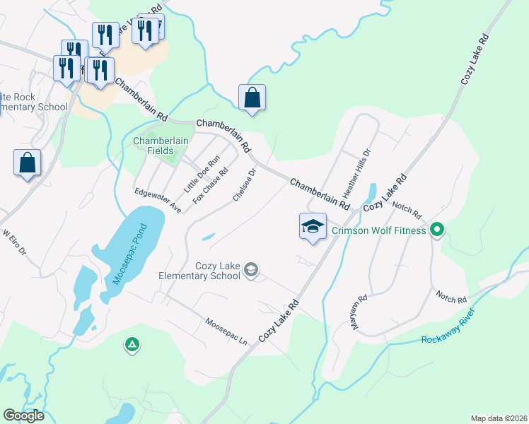 map of restaurants, bars, coffee shops, grocery stores, and more near 9 Windsor Drive in Jefferson