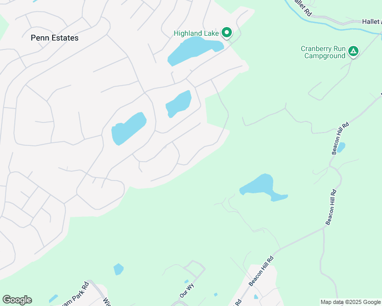 map of restaurants, bars, coffee shops, grocery stores, and more near 419 Deborah Drive in East Stroudsburg