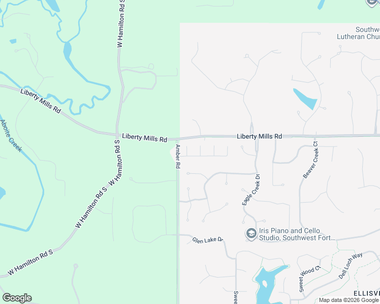 map of restaurants, bars, coffee shops, grocery stores, and more near 12224 Blaceberry Drive in Fort Wayne