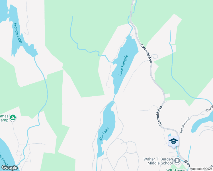map of restaurants, bars, coffee shops, grocery stores, and more near 9 West Shore Road in Bloomingdale
