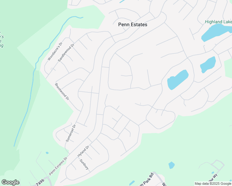 map of restaurants, bars, coffee shops, grocery stores, and more near 1276 Kensington Drive in East Stroudsburg