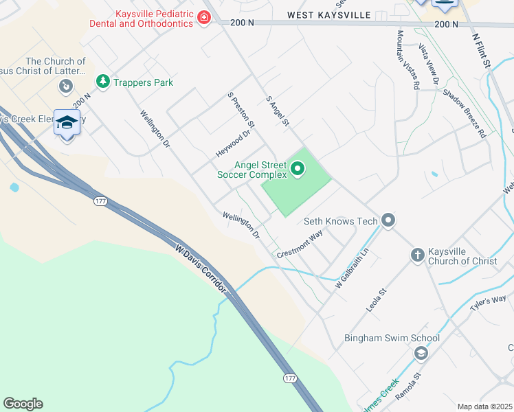 map of restaurants, bars, coffee shops, grocery stores, and more near 298 Beaumont Drive in Kaysville