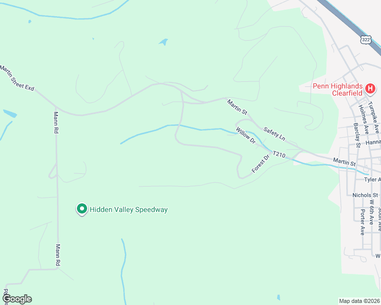 map of restaurants, bars, coffee shops, grocery stores, and more near in Clearfield