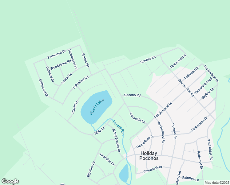 map of restaurants, bars, coffee shops, grocery stores, and more near 155 Lakeside Lane in Albrightsville