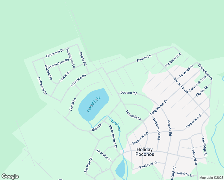 map of restaurants, bars, coffee shops, grocery stores, and more near 155 Lakeside Lane in Albrightsville