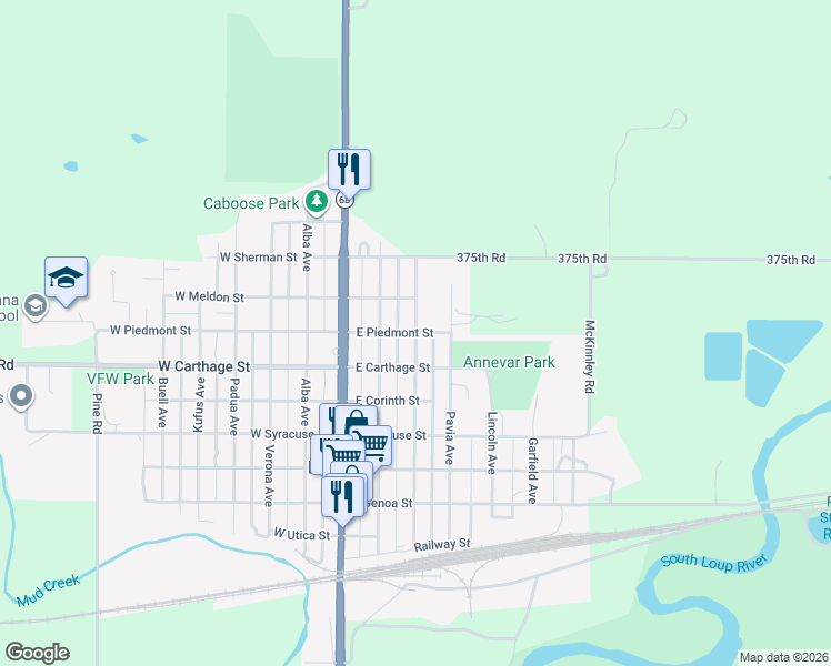 map of restaurants, bars, coffee shops, grocery stores, and more near 798 Sicily Avenue in Ravenna