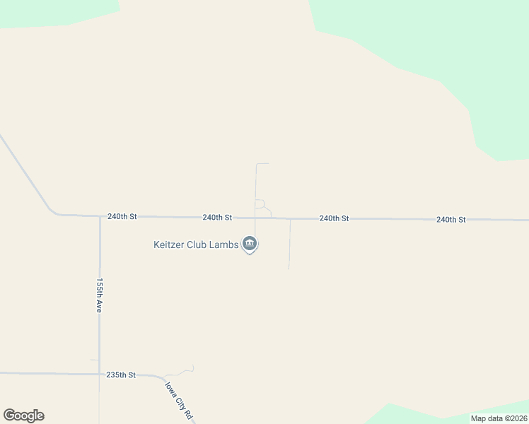 map of restaurants, bars, coffee shops, grocery stores, and more near 14942 240th Street in Mediapolis