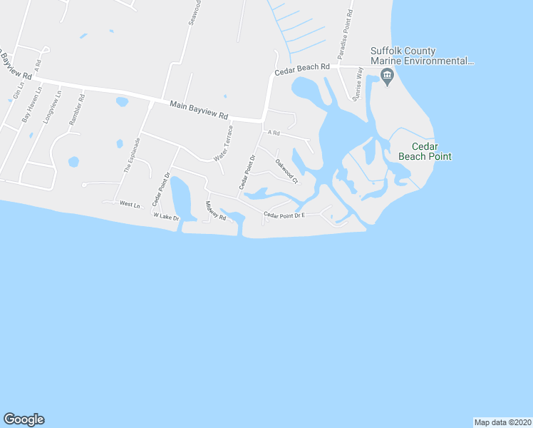 map of restaurants, bars, coffee shops, grocery stores, and more near 80 Lakeside Drive South in Southold