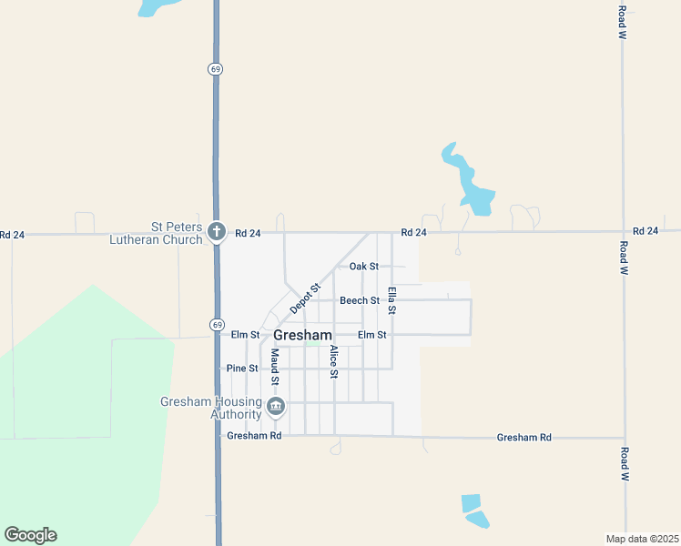 map of restaurants, bars, coffee shops, grocery stores, and more near 505 Depot Street in Gresham