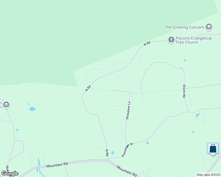 map of restaurants, bars, coffee shops, grocery stores, and more near 214 Strausser Lane in Stroudsburg