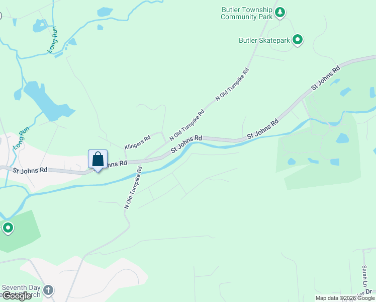 map of restaurants, bars, coffee shops, grocery stores, and more near 1035 Saint Johns Road in Drums