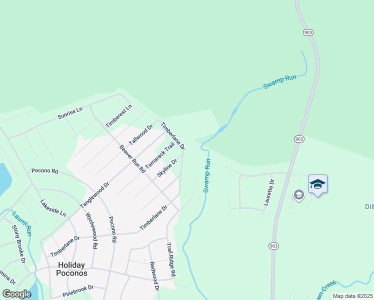 map of restaurants, bars, coffee shops, grocery stores, and more near 186 Timberlane Drive in Albrightsville