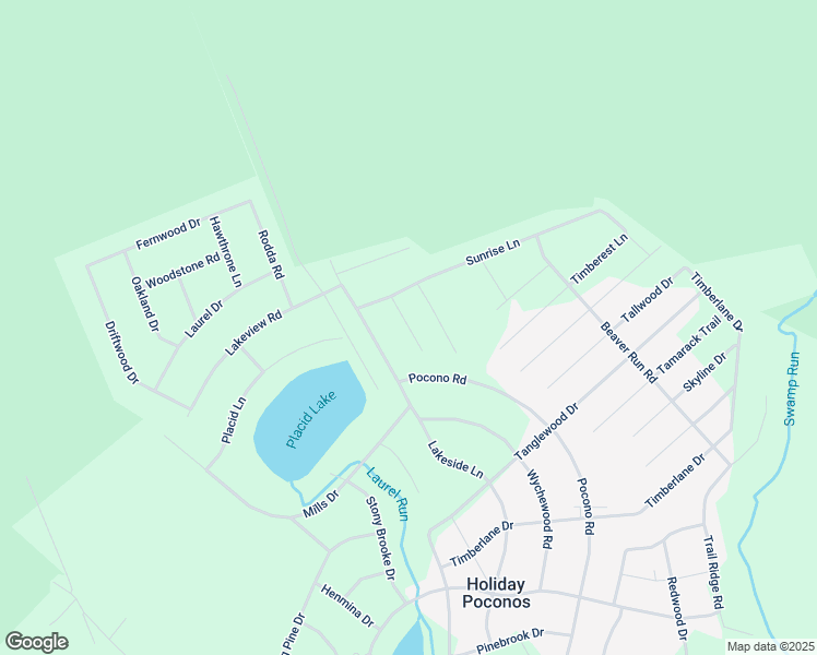map of restaurants, bars, coffee shops, grocery stores, and more near Shady Haven Lane in Holiday Poconos