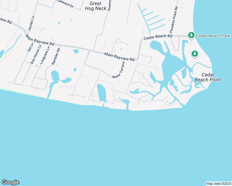map of restaurants, bars, coffee shops, grocery stores, and more near 405 Cedar Point Drive West in Southold