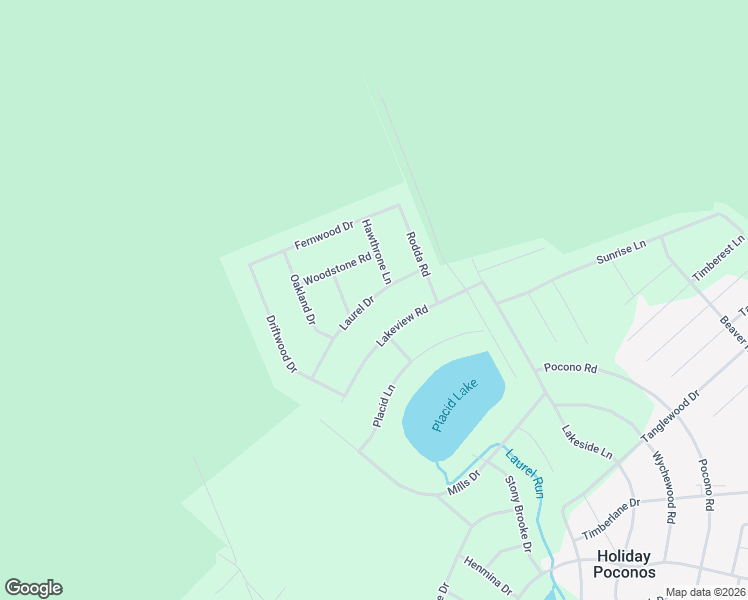 map of restaurants, bars, coffee shops, grocery stores, and more near 577 Laurel Drive in Albrightsville