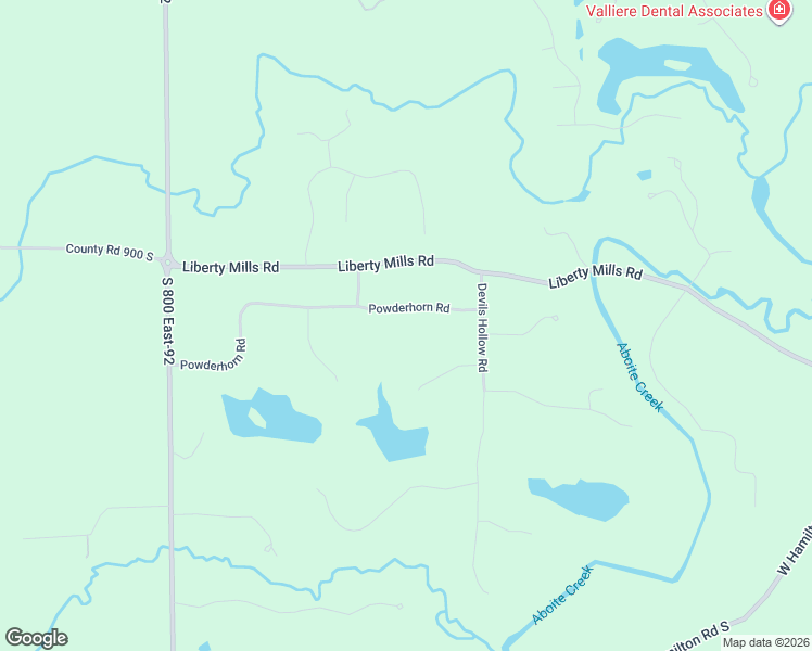 map of restaurants, bars, coffee shops, grocery stores, and more near 14520-14522 Powderhorn Road in Fort Wayne