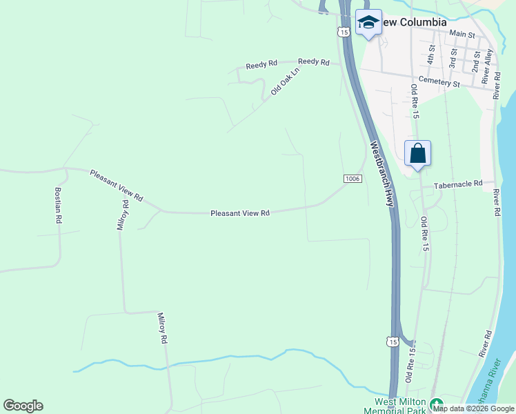 map of restaurants, bars, coffee shops, grocery stores, and more near 900 Pleasant View Road in New Columbia
