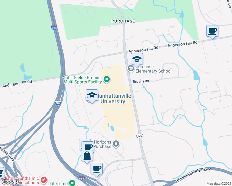 map of restaurants, bars, coffee shops, grocery stores, and more near 2900 Purchase Street in Harrison