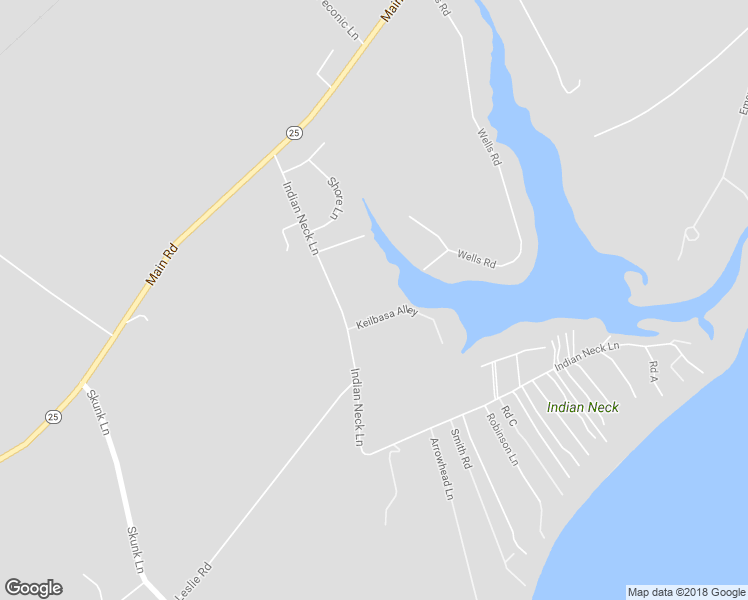 map of restaurants, bars, coffee shops, grocery stores, and more near 2075 Indian Neck Lane in Peconic