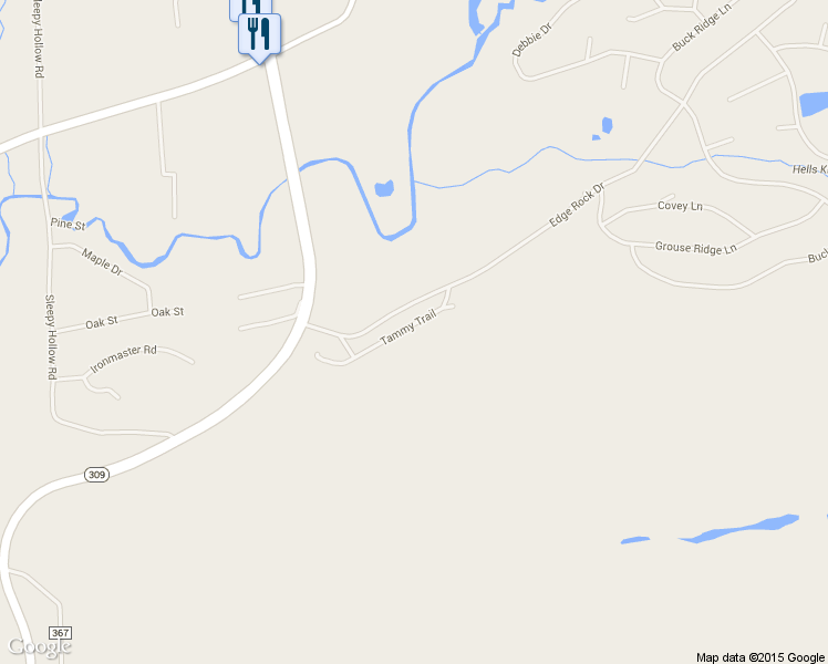map of restaurants, bars, coffee shops, grocery stores, and more near 19 Tammy Trail in Drums