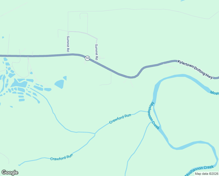 map of restaurants, bars, coffee shops, grocery stores, and more near 189 Camp Road in Morrisdale