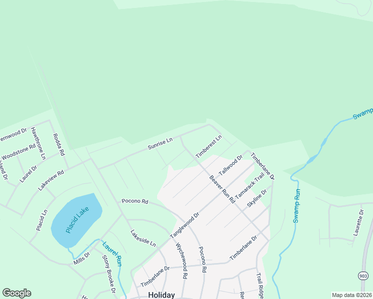map of restaurants, bars, coffee shops, grocery stores, and more near 20 Beaver Run Road in Albrightsville