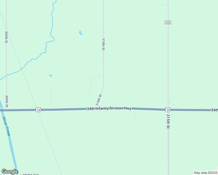 map of restaurants, bars, coffee shops, grocery stores, and more near 58841 310th Street in Malvern