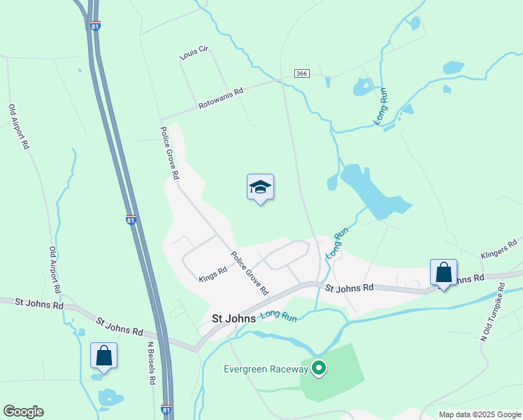 map of restaurants, bars, coffee shops, grocery stores, and more near in Drums