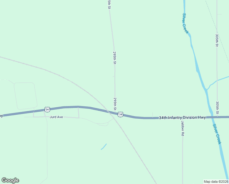 map of restaurants, bars, coffee shops, grocery stores, and more near 58804 295th Street in Malvern